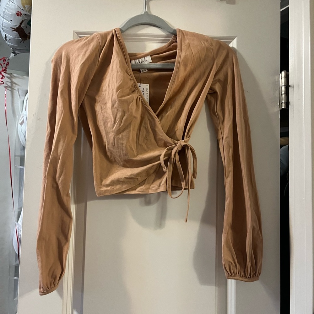 TOPSHOP Salmon/pink long sleeve